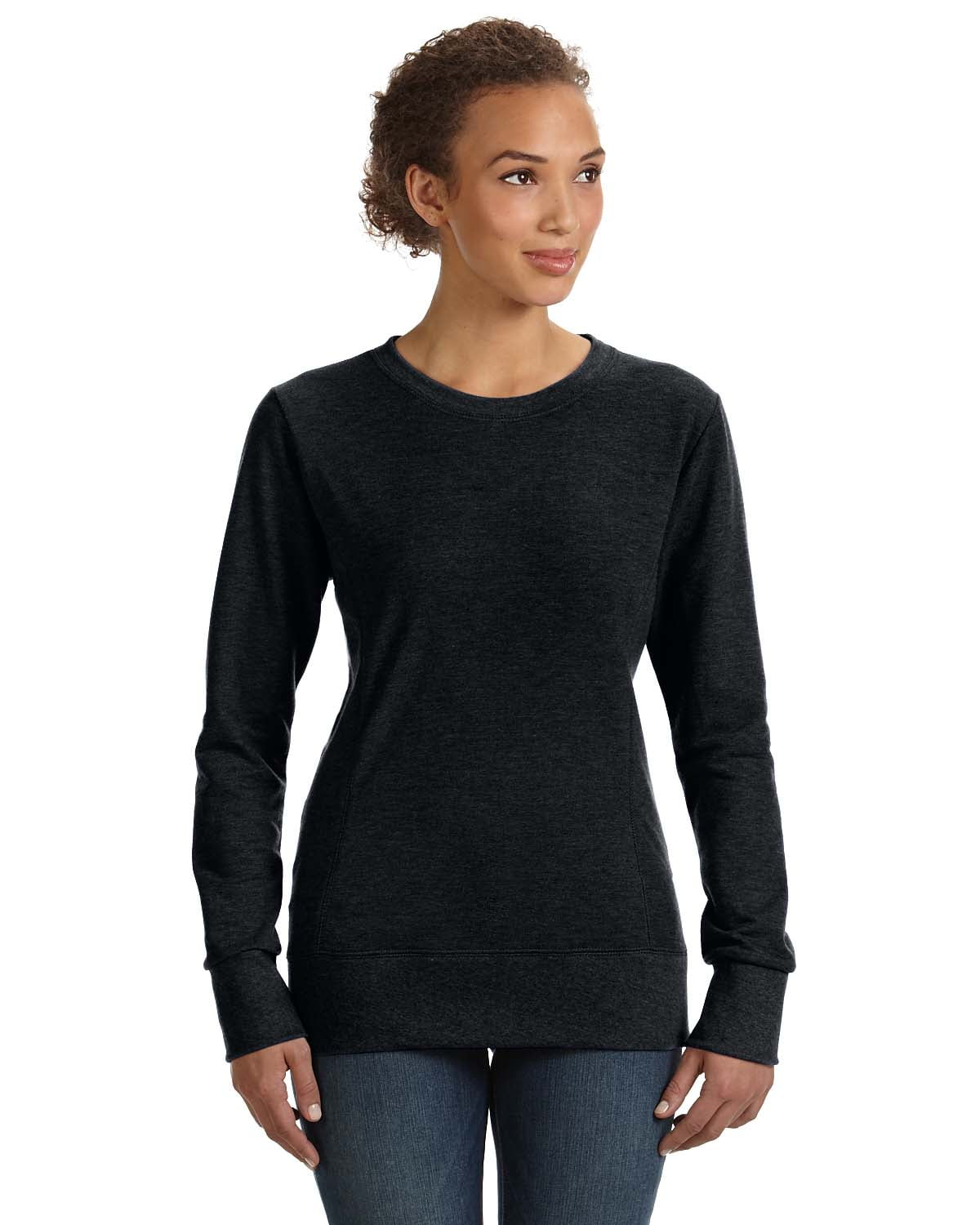 Womens Ringspun French Terry Mid-Scoop Sweatshirt