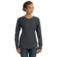 thumbnail image 1 of Womens Ringspun French Terry Mid-Scoop Sweatshirt, 1 of 1