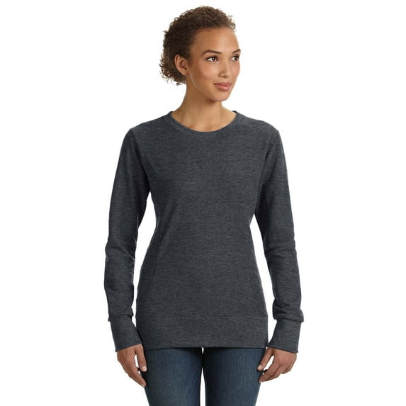 Womens Ringspun French Terry Mid-Scoop Sweatshirt