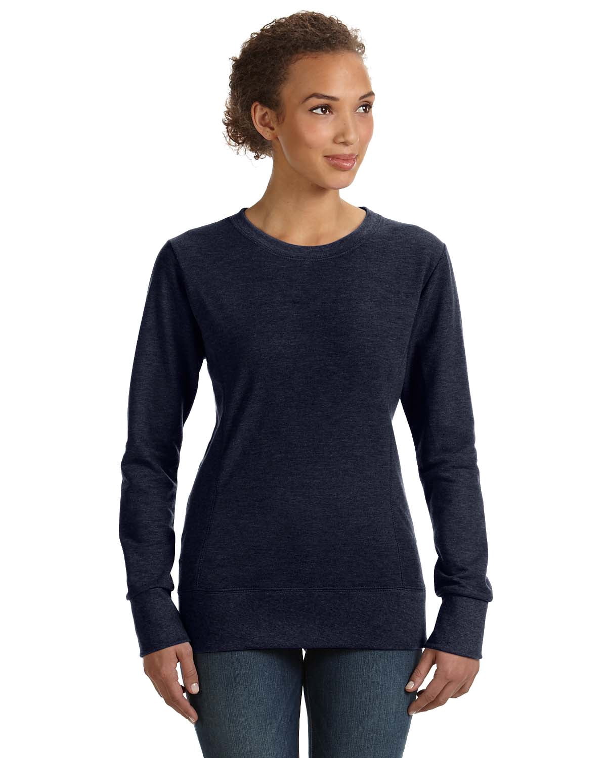 Womens Ringspun French Terry Mid-Scoop Sweatshirt