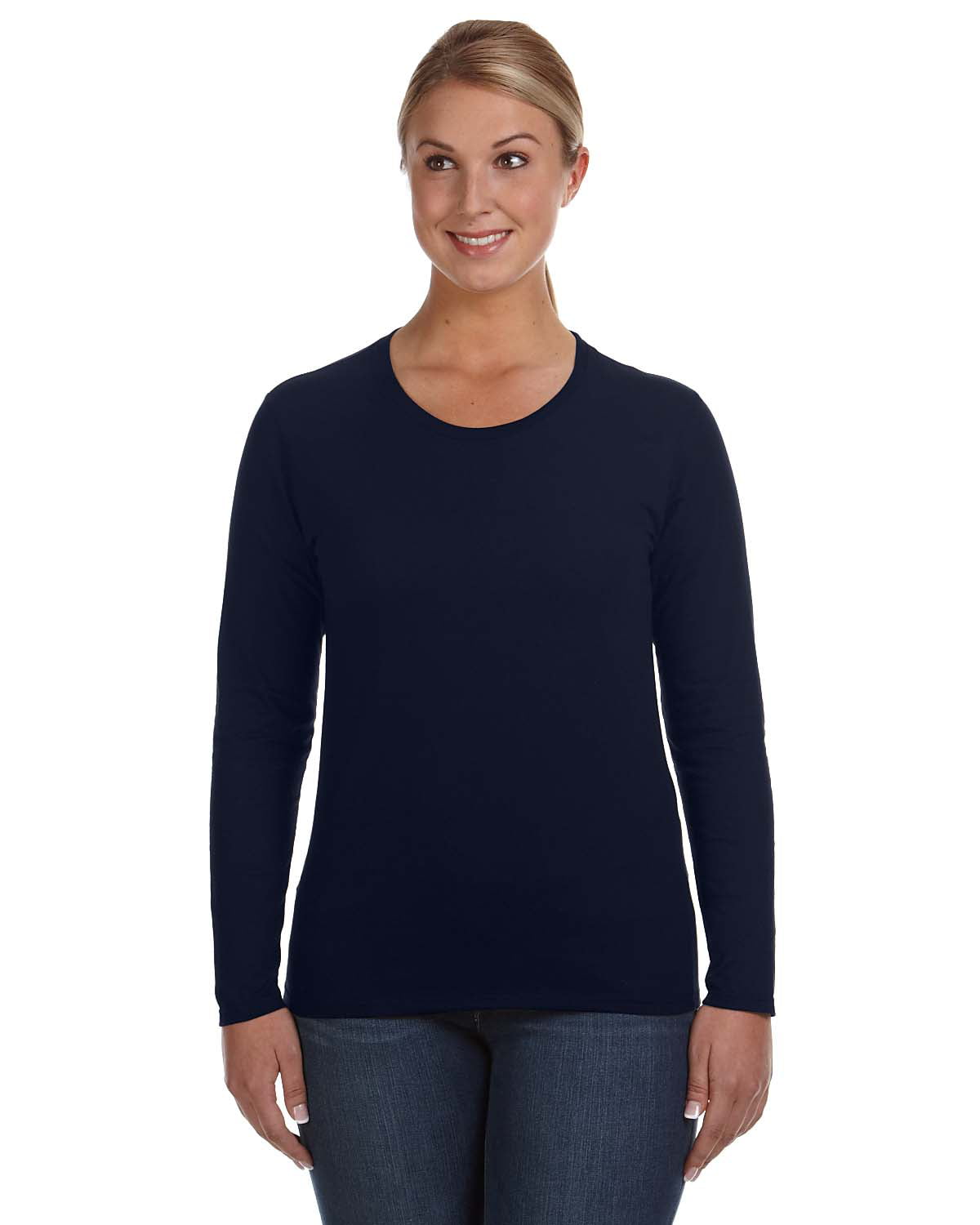 Womens Ringspun Long-Sleeve T-Shirt - Walmart.com