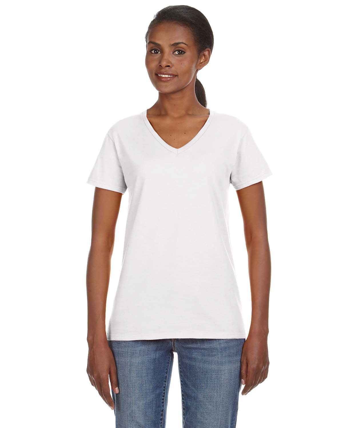 Womens Ringspun V-Neck T-Shirt