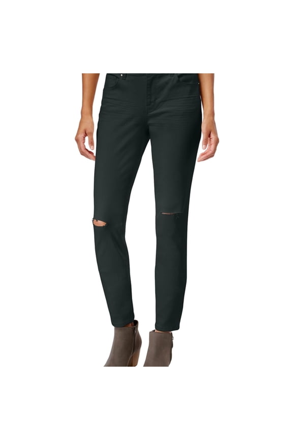 Womens Ripped Skinny Stretch Jeans