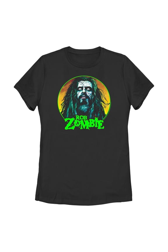 Womens Rob Zombie Undead Face Logo T Shirt