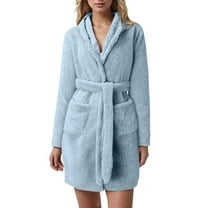Womens Robe Bathrobe Lightweight Soft Short Sleepwear Nightgown
