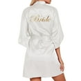 thumbnail image 1 of Womens Robes Wedding Party Team Bride Robe Letters Kimono Satin Pyjamas Bridesmaid Bathrobe Sleepwear, 1 of 8