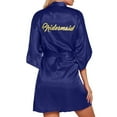thumbnail image 1 of Womens Robes Wedding Party Team Bride Robe Letters Kimono Satin Pyjamas Bridesmaid Bathrobe Sleepwear, 1 of 7