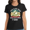 thumbnail image 1 of Womens Rock Collector Hunting Men Women Stones Geology Rockhound T-Shirt Black, 1 of 3
