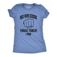 thumbnail image 1 of Womens Rock Paper Scissors Throat Punch T shirt Funny Sarcastic Humor Tee Girls Womens Graphic Tees, 1 of 7
