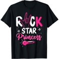 thumbnail image 1 of Womens Rockstar Birthday Girl Rock Star Princess Party Music T-Shirt, 1 of 3