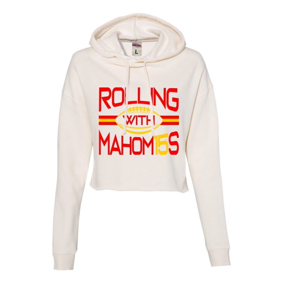 Womens Rolling With Mahom15s Cropped Hooded Sweatshirt