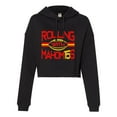 thumbnail image 1 of Womens Rolling With Mahom15s Cropped Hooded Sweatshirt, 1 of 1
