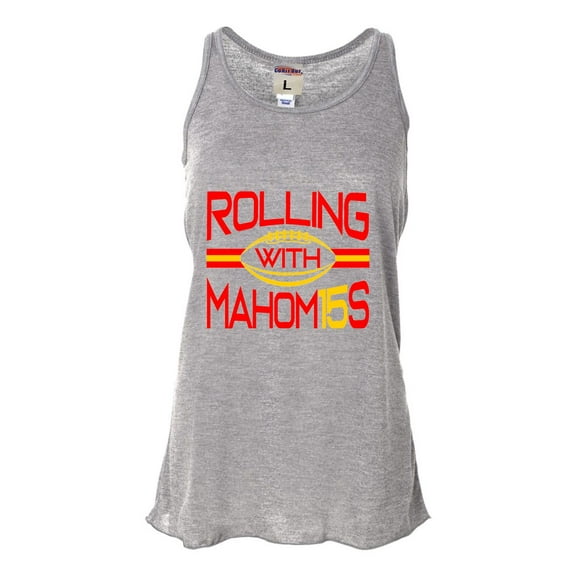 Womens Rolling With Mahom15s Flowy Racerback Tank Top T-Shirt