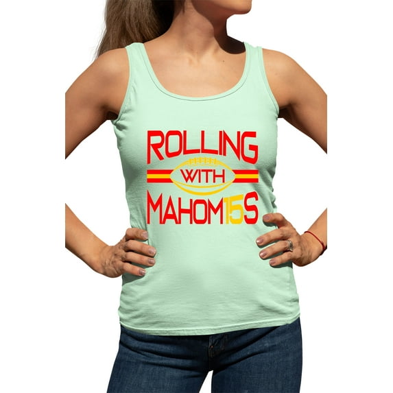 Womens Rolling With Mahom15s Racerback Tank Top T-Shirt