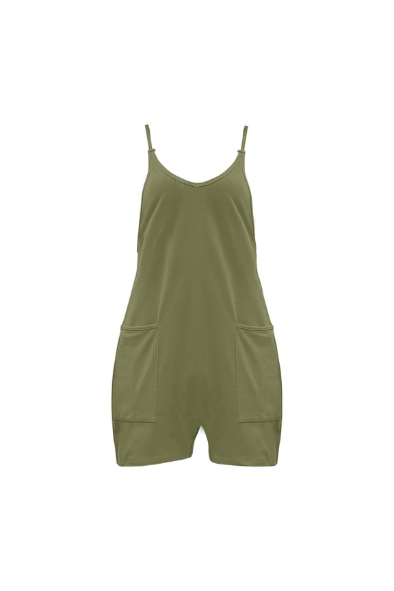 Womens Rompers for Summer, Audhol Summer Maternity Jumpsuit 2025 New Oversized Jumpsuit Maternity & Postpartum with Adjustable Straps Breathable Short Rompers for Women Green XL