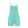 thumbnail image 1 of Womens Rompers for Summer, Audhol Summer Maternity Jumpsuit 2025 New Oversized Jumpsuit Maternity & Postpartum with Adjustable Straps Breathable Short Rompers for Women Mint Green M, 1 of 4