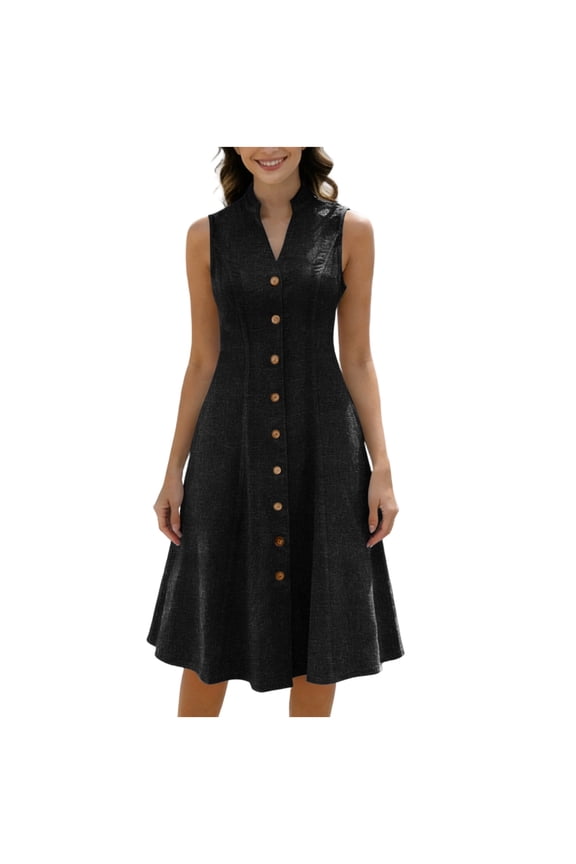 Womens Rompers for Summer Dress Gradual Sleeveless Neck V-Neck Long Dress Fashion Beach Vacation Clothes