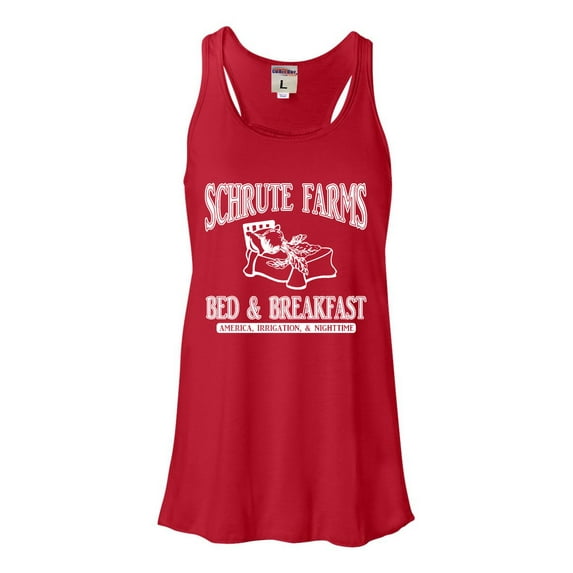 Womens Room Themes Schrute Farms Bed & Breakfast Flowy Racerback Tank Top T-Shirt