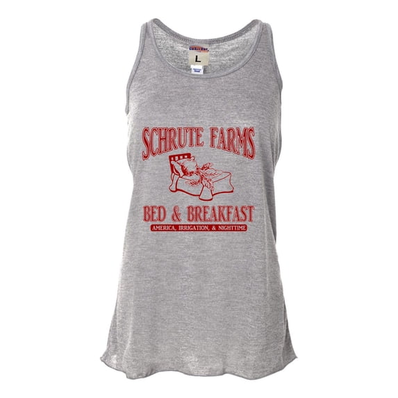 Womens Room Themes Schrute Farms Bed & Breakfast Flowy Racerback Tank Top T-Shirt