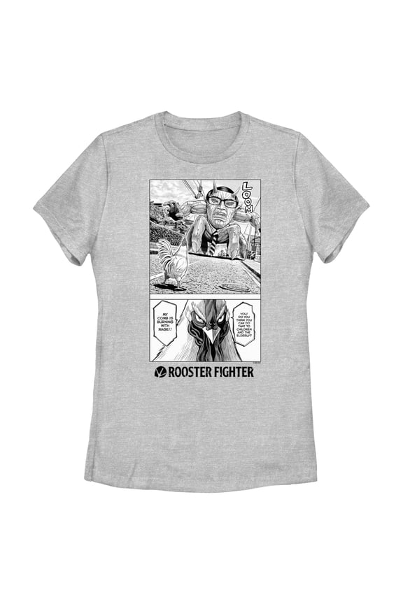 Womens Rooster Fighter Epic Bird Fight T Shirt