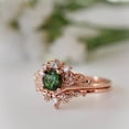 thumbnail image 1 of Womens Rose Gold Plated Diamond Inlaid Geometric Engagement Ring Copper Jewelry Elegant Gift For Anniversary Gift, 1 of 8