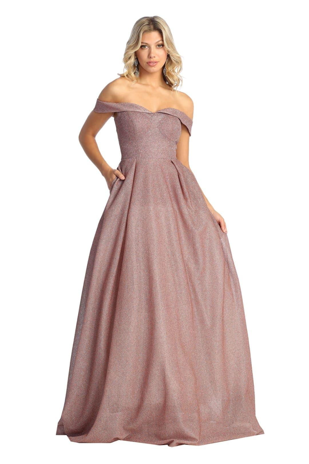 Off-the-shoulder Ruched Tulle A-line Dress Gold Plus Size