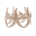 thumbnail image 1 of Womens Rose Gold Shiny Textured Starfish Stretch Bangle Cuff Statement Bracelet, 1 of 4