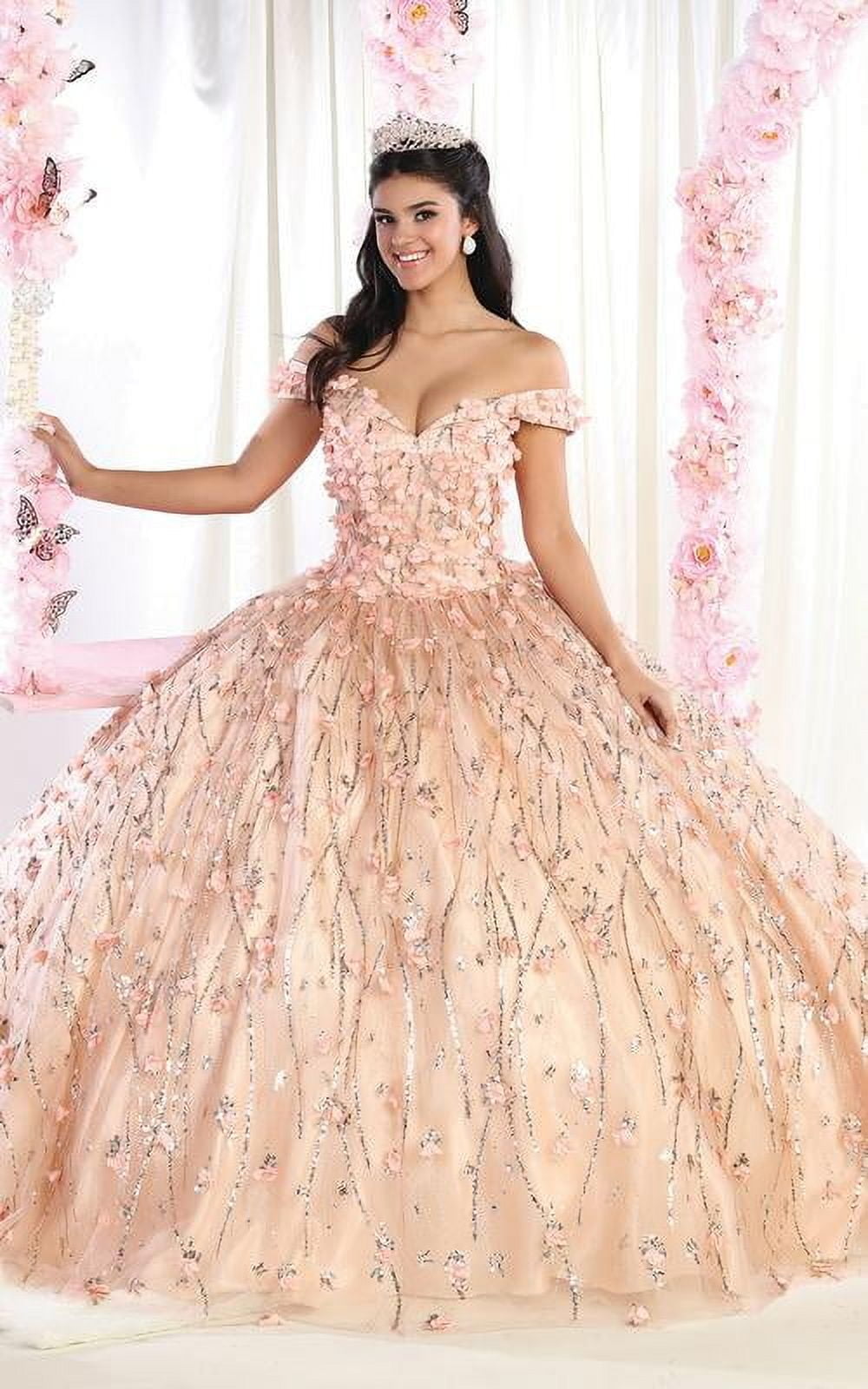 Sweet Sixteen Sweet Rose Dress Womens Rose Gold Sweet 16