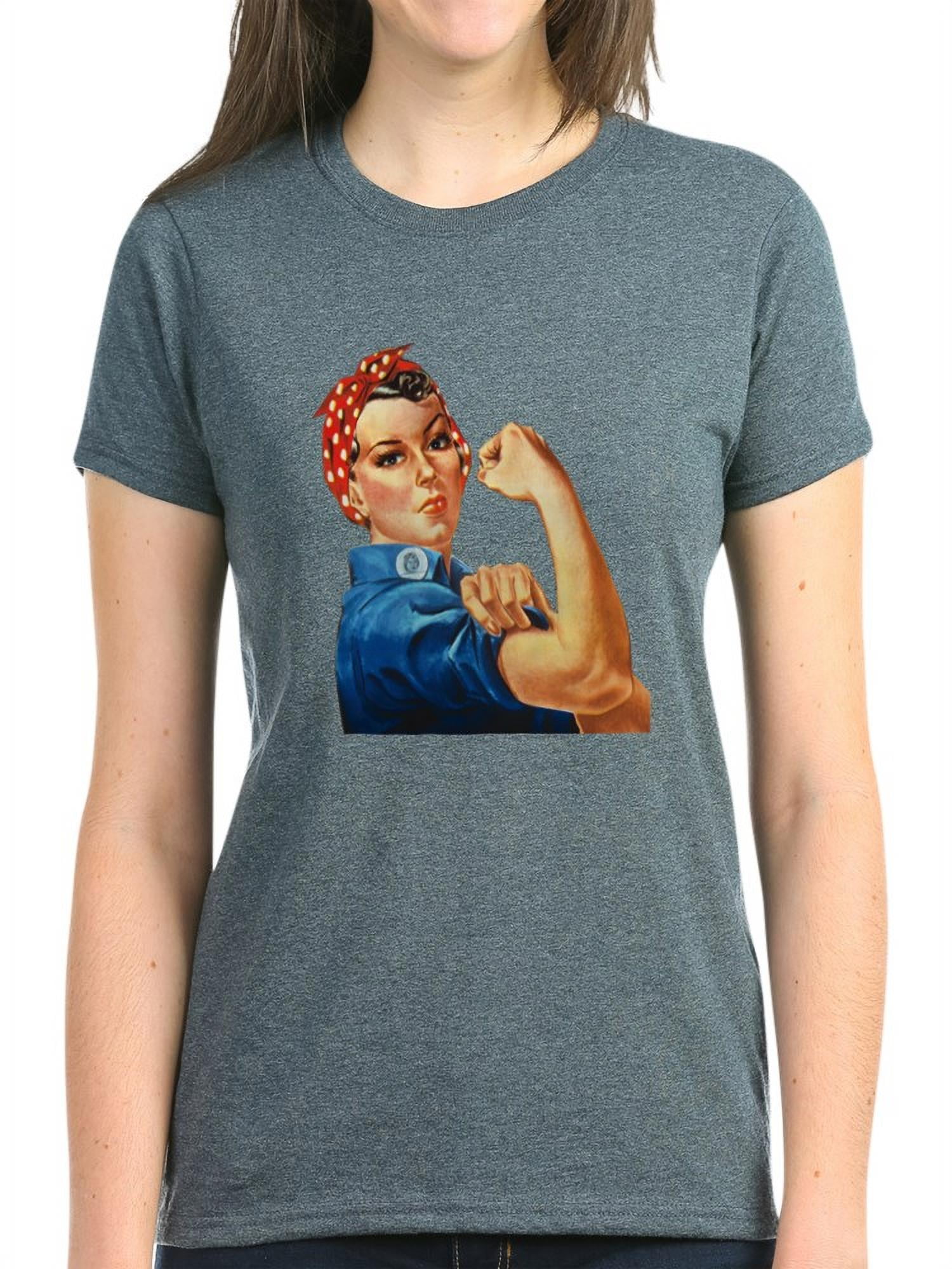 Girl's Rosie the Riveter T-shirt, Pink