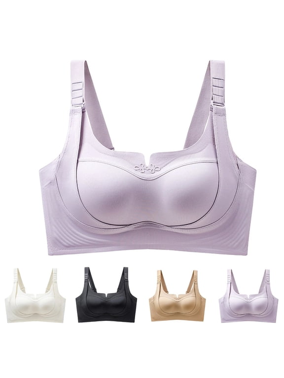 Womens Rosy Lift Bras Push Up Full Coverage Custom Bust Shaping Bra Wireless Comfy Soft Bralettes for Seniors 2026 24# Purple 40
