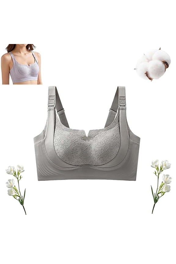 Womens Rosy Lift Bras Push Up Full Coverage Custom Bust Shaping Bra Wireless Comfy Soft Bralettes for Seniors 2026(Grey 2XL)