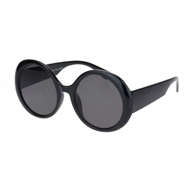 Classic Black Women\'s Sunglasses - Sleek Round Frames AVAWAY Round Black Polarized Sunglasses for Women UV 400  main image 2