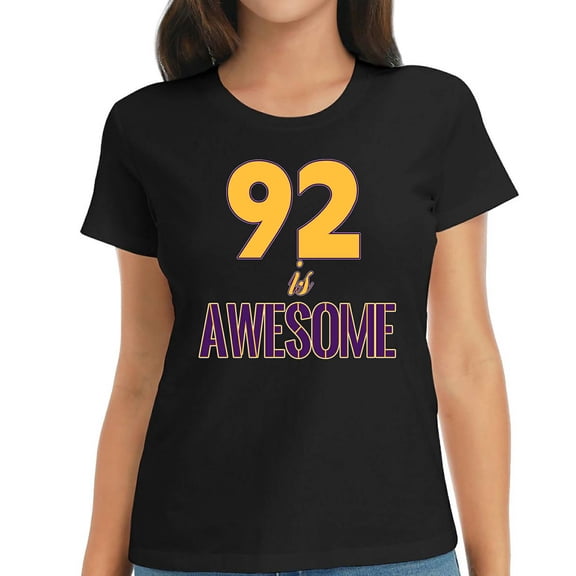 Womens Round Neck T-Shirt with Printed Graphics