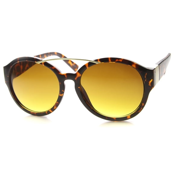 Womens Round Sunglasses With UV400 Protected Composite Lens 9920