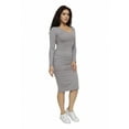 thumbnail image 1 of Womens Ruched Summer Dress Bodycon Long Sleeve by Lunarable, 1 of 2