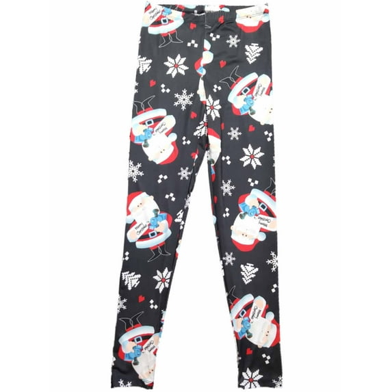 Womens Rudolph Red Nosed Reindeer Santa Claus Christmas Holiday Leggings
