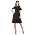 thumbnail image 1 of Womens Ruffle Cold Shoudler Dress, 1 of 10