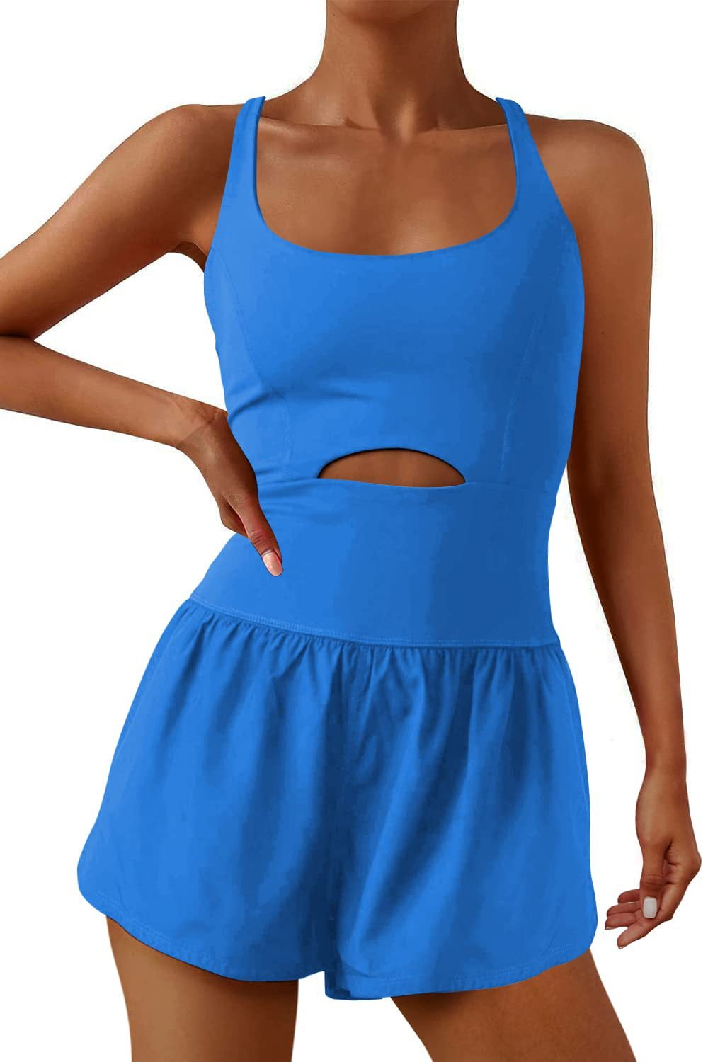 Womens Running Onesie Workout Rompers 1 Piece Outfits Exercise