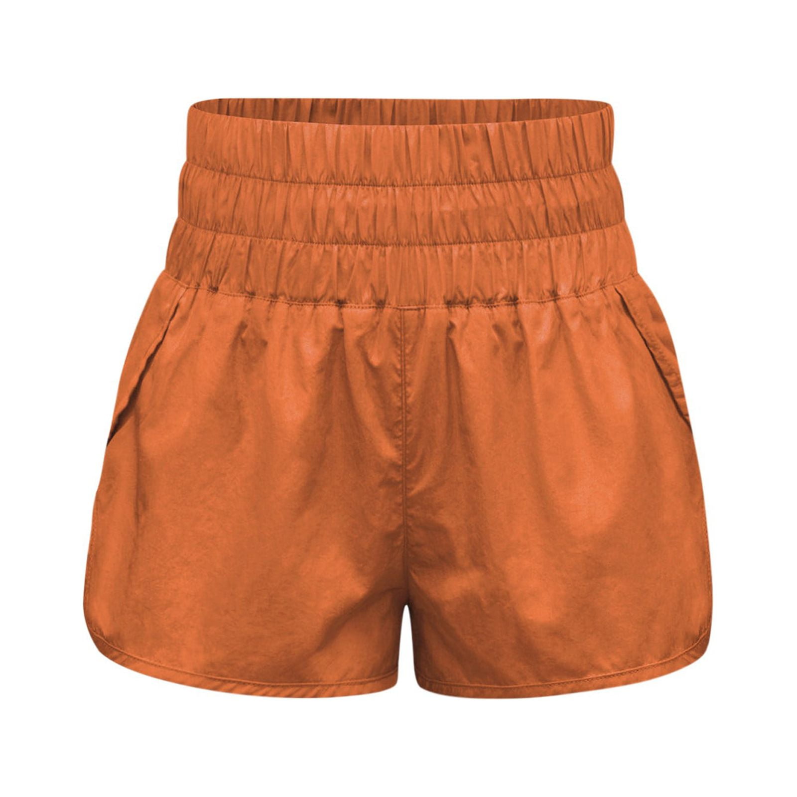 Womens Running Quick Dry Shorts Workout Elastic Waist Yoga Pants Sports