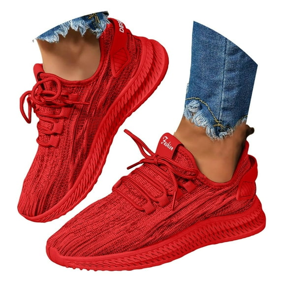 Womens Running Shoes Lightweight Tennis Walking Shoes Non Slip Gym Workout Breathable Mesh Sport Sneakers