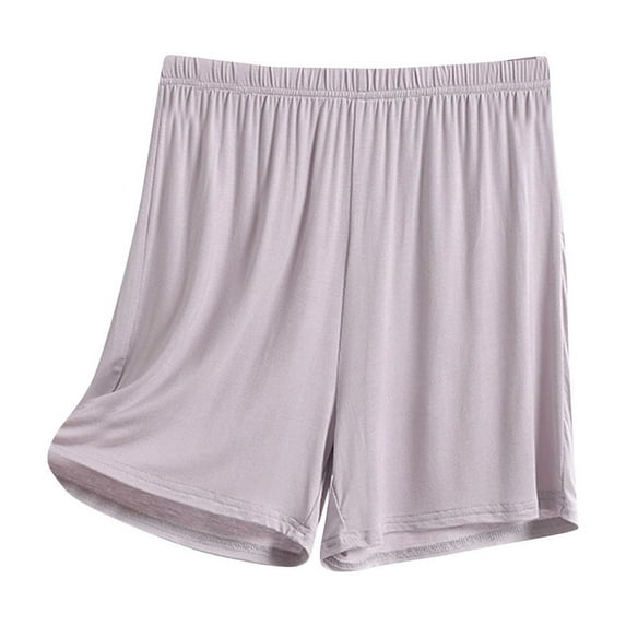Womens Running Shorts New Womens Pajama Shorts Soft Comfortable Lightweight Elastic Drawstring Plus Size Pajama Bottoms Shorts with Pockets New Gray 3XL