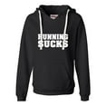 thumbnail image 1 of Womens Running Sucks Funny Work Out Gym Deluxe Soft Hoodie, 1 of 1