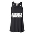 thumbnail image 1 of Womens Running Sucks Funny Work Out Gym Flowy Racerback Tank Top T-Shirt, 1 of 1