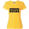 thumbnail image 1 of Womens Running Sucks Funny Work Out Gym T-Shirt, 1 of 1