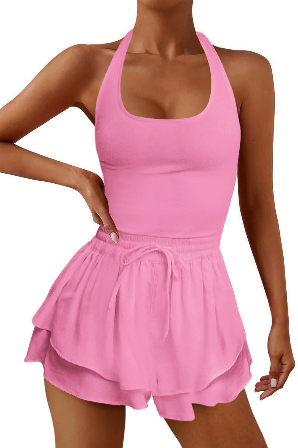 Womens Running Workout Rompers 1 Piece Outfits Exercise Golf Skorts