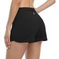 thumbnail image 1 of Womens Running Workout Shorts with Pockets Gym Athletic Sports Shorts, 1 of 7