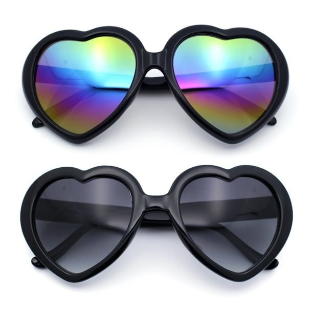 Plastic Frame Sunglasses with Smoke Mirror Lenses Pyramid Stud Horn Rim Mirror Lens Plastic Sunglasses Silver  main image 3
