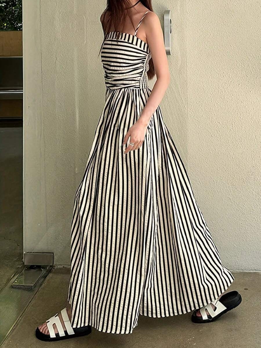 dresses women black vertical stripe Womens S And White Striped Maxi Dress With Spaghetti Straps, Women's, Size: Small Dress it up with collection:maxidresses Anarelle | Black Satin Size:10.5 US Men (9.5 UK/AU)
