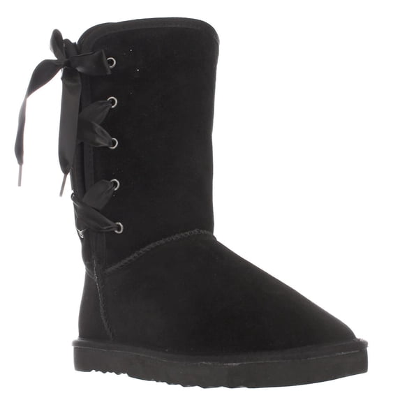 Womens SC35 Aliciah Lace Up Snow Boots - Black