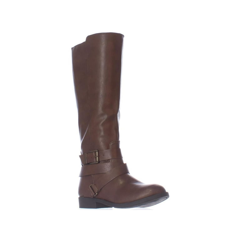 Womens SC35 Lolah Ankle Strap Riding Boots Cognac